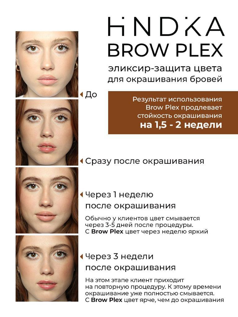 BrowPlex HINDIKA Эликсир-защита для окрашивания бровей.