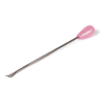 Ложка-лопатка металлическая с розовой ручкой